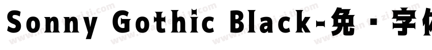 Sonny Gothic Black字体转换